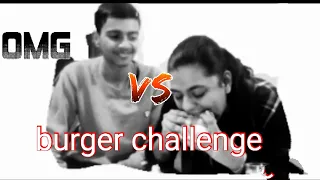 She eats like a devil||Burger eating challenge|