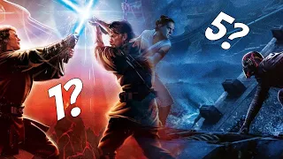 RANKING ALL STAR WARS LIGHTSABER FIGHTS! (FROM WORST TO BEST!)