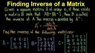 Inverse of a Matrix (Tagalog/Filipino Math)