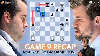 Nepomniachtchi vs Carlsen Game 9 | World Chess Championship 2021 | Recap