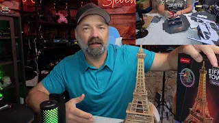 Awesome Puzzle!!/CubicFun 3D Puzzle LED Eiffel Tower with Colorful Lights!!