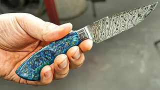 Making Stunning Twist Damascus Knife