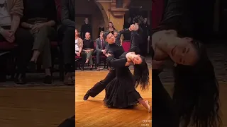 Christopher Hawkins 黑池讲习-Beautiful Demo by YuJie (唐渝杰)  & Zhao AiNi ( 赵艾妮）(ThumbsUp][ThumbsUp]