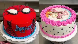 tutorial para decorar pasteles de hombre araña y mickey mause para niños