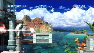 Sonic Generations - Part 52 Walkthrough - Challenge 4 Seaside Hill Act 1