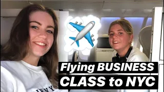 Flying BUSINESS CLASS to NYC