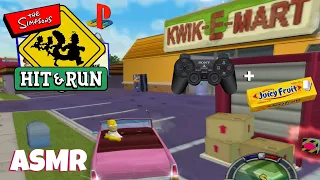 ASMR Gaming: The Simpsons Hit & Run EP.1 | PS2 (Whispering, Controller Sounds, Gum Chewing)