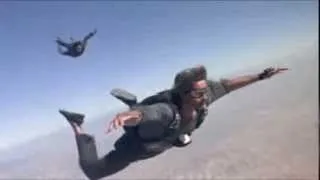 Jump without a parachute from "Point Break"