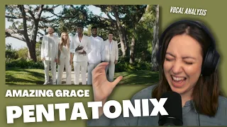 PENTATONIX Amazing Grace (My Chains Are Gone) | Vocal Coach Reacts (&Analysis) | Jennifer Glatzhofer