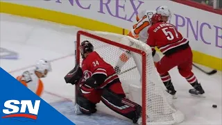 Travis Konecny's Slick Reverse Drop Pass Sets Up Claude Giroux