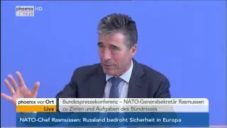 NATO: Generalsekretär Rasmussen in der Bundespressekonferenz am 02.07.2014