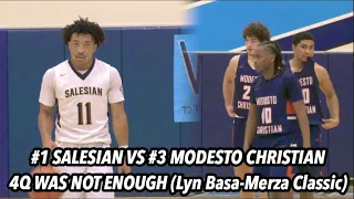 #1 Salesian vs #3 Modesto Christian | Top Norcal Teams Take It Into Overtime! Lyn Basa-Merza Classic