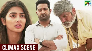 Aravind Sametha - Climax Fight Scene | Jr. NTR, Pooja Hegde, Jagapathi Babu | Hindi Dubbed Movie