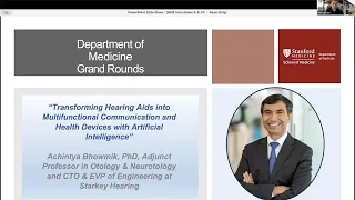 Transforming Hearing Aids Into Multifunctional Communication | DoM Grand Rounds | 8 May 2024