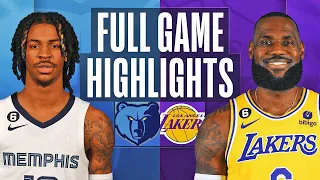 GRIZZLIES vs LAKERS FULL GAME HIGHLIGHTS | JANUARY 20, 2023 GRIZZLIES vs LAKERS HIGHLIGHTS NBA 2K23