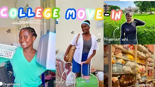 NIGERIAN UNIVERSITY MOVE-IN VLOG|Hostel tour,packing,haul,Organising(adulting)