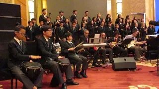 Kieran's school choir performing Toto's song Africa.