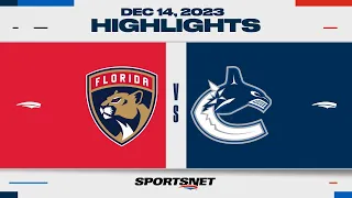 NHL Highlights | Panthers vs. Canucks - December 15, 2023