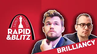 Magnus Carlsen's brilliancy vs Leinier Dominguez | Saint Louis Rapid and Blitz