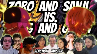 Here Comes The Stars! - Zoro and Sanji VS King and Queen - One Piece - Reaction Mashup