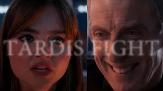 Clara and the Twelfth Doctor Fight over the TARDIS Controls ("Kill the Moon" Doctor Who Series 8)