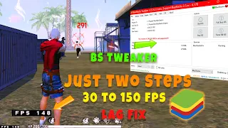 New trick ff bluestacks lag fix | high fps | 30 fps to 240 fps