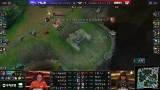 HLE Kingen solo bolo GEN Doran! GEN Viper gets a kill! GEN vs HLE LCK spring playoffs Game 3.