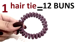 1 Hair tie = 12 BULK BUNS / 1 резинка  = 12 ОБЪЕМНЫХ пучков