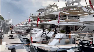 (4KHD) Walking in Monaco Harbour a day after The Grand Prix Monaco 2023 @archiesvlogmc