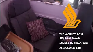 THE WORLD'S BEST BUSINESS CLASS | SINGAPORE AIRLINES A380 BUSINESS CLASS SYDNEY TO SINGAPORE