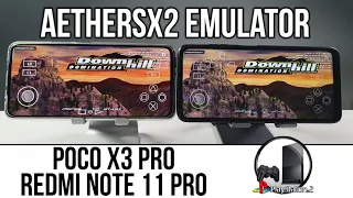 Poco X3 Pro vs Redmi Note 11 Pro AetherSX2 PS2 Snapdragon 860/Dimensity 920 Downhill Domination