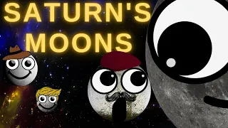 HOW BIG are the MOONS of Saturn?🌛 @safiredream-EducationalVideos