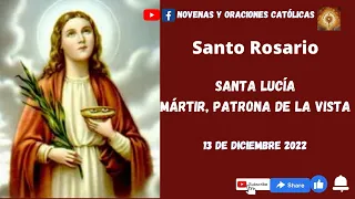 Santo Rosario de hoy Santa Lucía 13 de Diciembre  Misterios Dolorosos #santo #santorosario