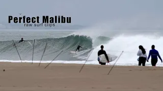 Perfect Waves at Malibu: Raw Surf Clips