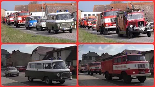 Volkspolizei und Feuerwehr Oldtimer rollen zum Concordiasee