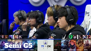 DK vs T1 - Game 5 | Semi Finals S11 LoL Worlds 2021 | T1 vs DAMWON Kia - G5 full game