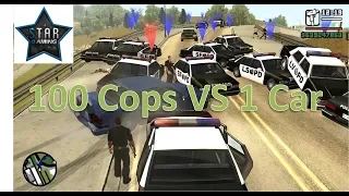 The Biggest Police Chase in GTA San Andreas History! (100 Cops VS 1 Car)-Star Gaming