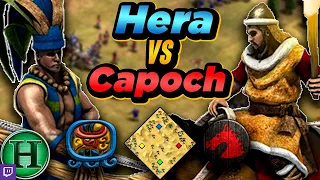 Mayans vs Huns | 1v1 Arabia | vs Capoch | AoE2