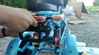 (PART2)Electric Scooter With Seat 3 Wheels, Tricycle Off Road Electric Bike/korusiewicz fam vlog