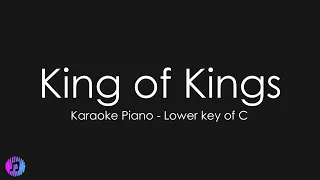 King of Kings - Hillsong Worship | Piano Karaoke [Lower Key of C]