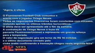 Fluminense contrata Thiago Neves e abre nova crise no Fla