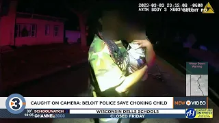 Body-worn camera video shows Beloit police officer saving choking child