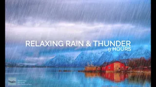 Rain and Thunder Sounds Sleeping | 9 Hours Peaceful White Noise