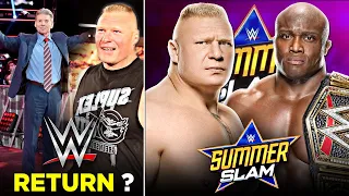 Brock Lesnar RETURNING At Summerslam 2021 OR Not ?, Brock Lesnar Vs Bobby Lashley CANCELLED !