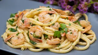 ПАСТА С КРЕВЕТКАМИ в сливочном соусе | PASTA WITH SHRIMP