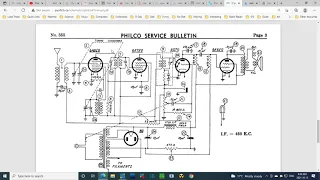 Philco 47A Tube Radio Video #3 - Five Capacitors Replaced