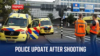 Police news conference after multiple people killed after two shootings in Rotterdam