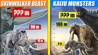 Giant Skinwalker Beast and Kaiju Size Comparison | SPORE