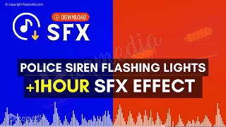 Police Siren Light & Sound Simulator 🚨 Flashing Lights 1 Hour HD SFX