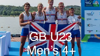 GB Under 23 coxed 4 2022 World Champions